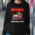 Womens Nana Birthday Crew Fire Truck Birthday Fireman Sweatshirt Gifts for Her