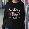 Womens Sisters Trip 2022 Vacation Travel Funny Sisters Weekend Graphic Design Printed Casual Daily Basic Sweatshirt Gifts for Her