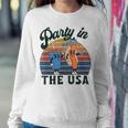 4Th Of July For Hot Dog Lover Party In The Usa Vintage Sweatshirt Gifts for Her