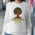 Black African American Melanin Afro Queen September Birthday Sweatshirt Gifts for Her
