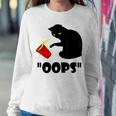 Cat Oops Funny Black Cat Knocking Over A Glass V2 Sweatshirt Gifts for Her