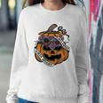 Cute Halloween Sorta Sweet Sorta Spooky Pumpkin Florals Sweatshirt Gifts for Her
