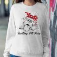 Dog Pitbull Resting Pit Face For Dogs Sweatshirt Gifts for Her