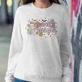 Floral Ghost Halloween Spooky Mama Cool Mom Funny Halloween Sweatshirt Gifts for Her