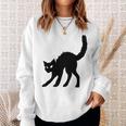 Halloween Black Cat Witches Pet Design Men Women Sweatshirt Graphic Print Unisex Gifts for Her