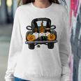 Halloween Truck Gnomes Pumpkin Funny Thanksgiving Sweatshirt Gifts for Her