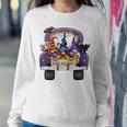 Happy Halloween Truck Gnomes Witch Black Cat Pumpkin Costume Sweatshirt Gifts for Her