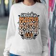 Retro Spooky Mama Floral Boho Ghost Mama Halloween Costume Sweatshirt Gifts for Her