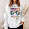 Summer Vibes Tropical Beach Family Friends Trip Vacay Squad Men Women Sweatshirt Graphic Print Unisex Gifts for Her