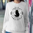 This Is My Human Costume Im Really A Cat Halloween Costume Sweatshirt Gifts for Her
