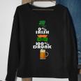 0 Percent Irish 100 Percent Drunk Irish Hipster Graphic Design Printed Casual Daily Basic Sweatshirt Gifts for Old Women