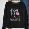 13Th Birthday Flamingo Outfit Girls 13 Year Old Bday Sweatshirt Gifts for Old Women