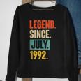 30 Years Old Gifts Legend Since July 1992 30Th Birthday Sweatshirt Gifts for Old Women