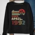 31 Years Old Awesome Since April 1992 31St Birthday Sweatshirt Gifts for Old Women