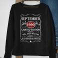 32 Years Old Gifts 32Nd Birthday Decoration September 1990 Men Women Sweatshirt Graphic Print Unisex Gifts for Old Women