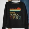 41St Birthday Vintage Awesome Since March 1982 41 Years Sweatshirt Gifts for Old Women