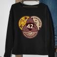 42 Answers To Life Universe Everything Hitchhikers Galaxy Guide Sweatshirt Gifts for Old Women