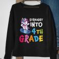 4Th Grade Unicorn Back To School First Day Of School Sweatshirt Gifts for Old Women