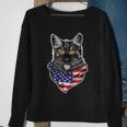 4Th Of July Cat American Patriotic Sweatshirt Gifts for Old Women