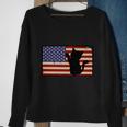 4Th Of July Cat Meowica Cat Lover Sweatshirt Gifts for Old Women