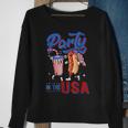 4Th Of July Food Party In The Usa Funny Hot Dog Lover Sweatshirt Gifts for Old Women