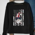 4Th Of July Funny Patriotic Gnome Vintage American Flag Gift Sweatshirt Gifts for Old Women