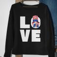4Th Of July Gnome For Women Patriotic American Flag Heart Gift Sweatshirt Gifts for Old Women