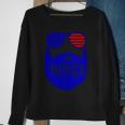 4Th Of July Merica Bearded Glasses Proud American Sweatshirt Gifts for Old Women