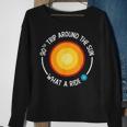 90Th Birthday Retro 90Th Trip Around The Sun What A Ride Sweatshirt Gifts for Old Women