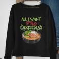 All I Want Pho Christmas Vietnamese Cuisine Bowl Noodles Graphic Design Printed Casual Daily Basic Sweatshirt Gifts for Old Women
