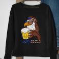 American Bald Eagle Mullet Graffiti 4Th Of July Patriotic Gift Sweatshirt Gifts for Old Women