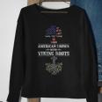 American Grown With Viking Roots Sweatshirt Gifts for Old Women