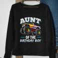 Aunt Of The Birthday Boy Monster Truck Birthday Party Funny Gift Sweatshirt Gifts for Old Women