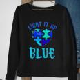 Autism Awareness Shirt Light It Up Blue Autism Awareness Sweatshirt Gifts for Old Women