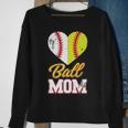 Ball Mom Baseball Softball Mothers Gift Sweatshirt Gifts for Old Women
