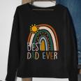 Best Dad Ever Rainbow Funny Fathers Day From Wife Daughter Cool Gift Sweatshirt Gifts for Old Women