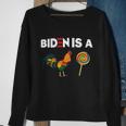 Biden Is A Rooster Lollipop Funny Biden Meme Joe Biden Joke Sweatshirt Gifts for Old Women