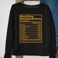 Black King Nutritional Facts Tshirt Sweatshirt Gifts for Old Women