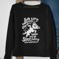 Black Soft Kitty Funny Sweatshirt Gifts for Old Women