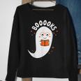 Booooks Ghost Boo Read Books Library Teacher Halloween Cute Sweatshirt Gifts for Old Women