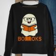 Booooks Ghost Boo Read Books Library Teacher Halloween Cute V3 Sweatshirt Gifts for Old Women