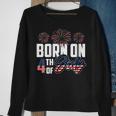 Born On The Fourth Of July 4Th Of July Birthday Patriotic Sweatshirt Gifts for Old Women