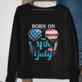 Born On The Fourth Of July 4Th Of July Birthday Patriotic Sweatshirt Gifts for Old Women