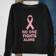 Bougie Hounds No One Fights Alone Gift Sweatshirt Gifts for Old Women
