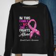 Breast Cancer Awareness In This Family No One Fights Alone Gift Sweatshirt Gifts for Old Women