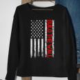 Build The Wall Distressed Flag Sweatshirt Gifts for Old Women