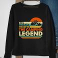 Camper Funny Camping Dad Man Myth Legend Father Vintage Sweatshirt Gifts for Old Women