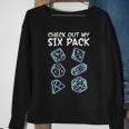 Check Out My Six Pack Dnd Dice Dungeons And Dragons Tshirt Sweatshirt Gifts for Old Women