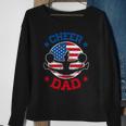 Cheer Dad Proud Fathers Day Cheerleading Girl Competition Sweatshirt Gifts for Old Women
