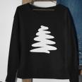 Christmas Trendy Drawing Tree Artistic Sweatshirt Gifts for Old Women
